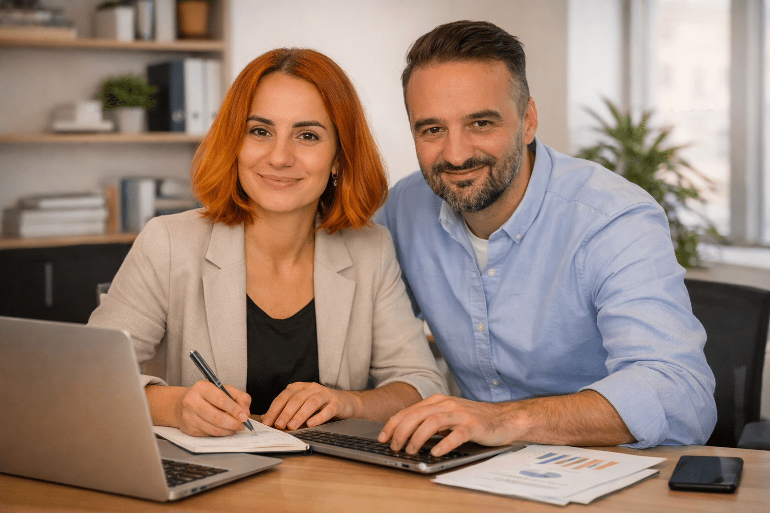 Adrian und Adriana Buliga bei der Arbeit nei Senectute 24
